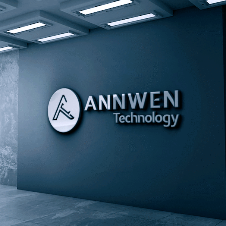 3D office wall logo mockup with dark gray wall (1)